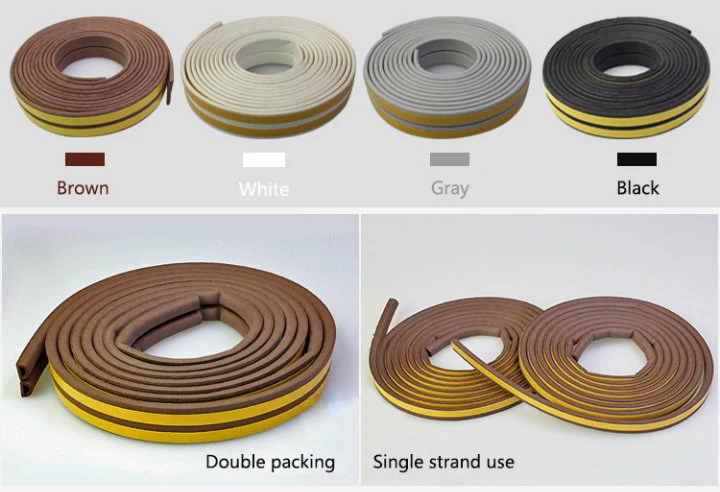 Self-Adhesive EPDM Rubber Foam Seal Strip for Door and Window